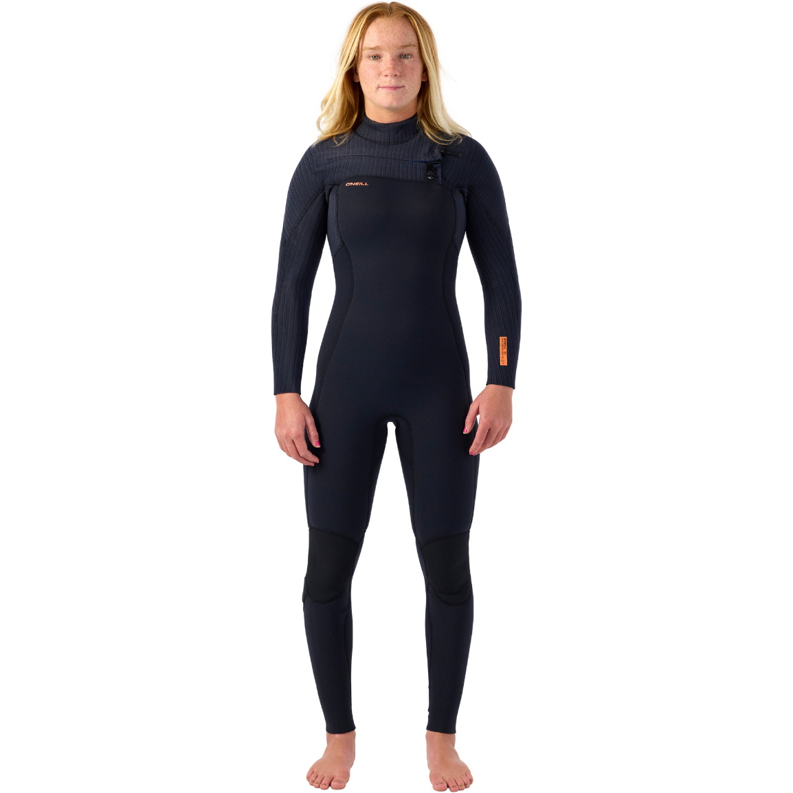 2026 O'Neill Womens Hyperfreak+ 5/4mm Chest Zip Wetsuit 5374 - Black